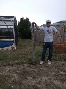 Fence Pole removal in Lakeland Florida