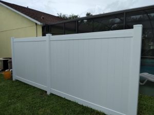 PVC fence in Polk County Florida