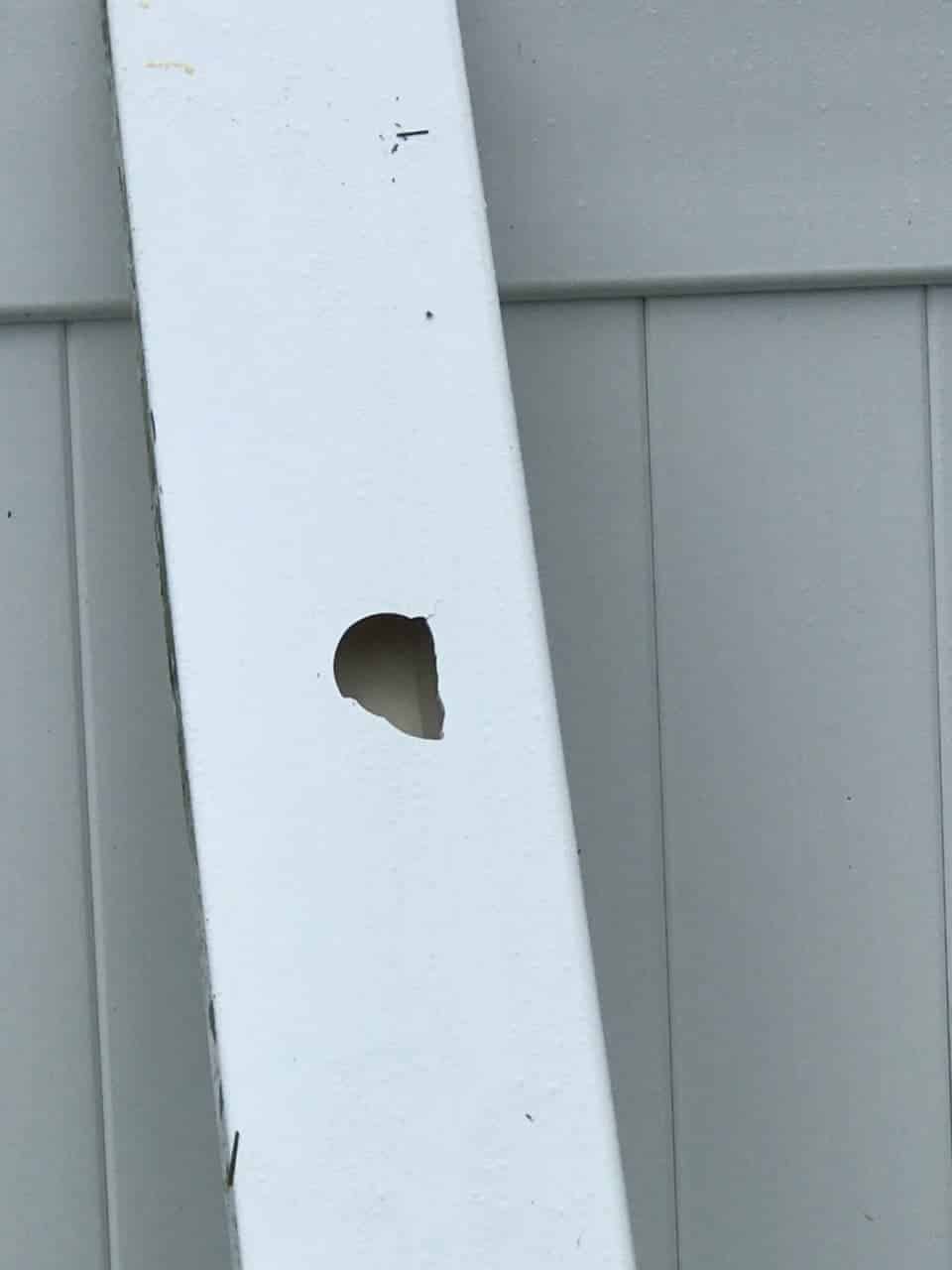 PVC fence Davenport Florida hail damage