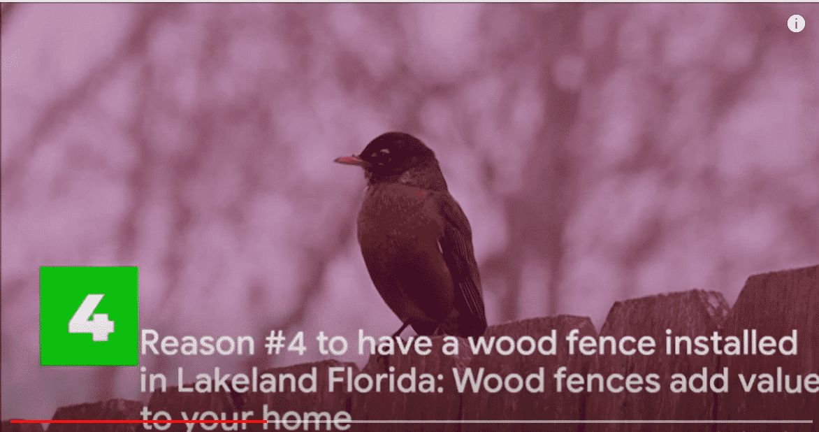 reason #4 to install a wood fence in Lakeland Florida